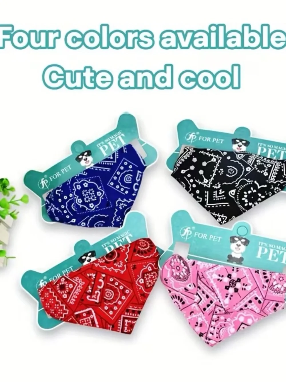 Dog Bandana 4pcs